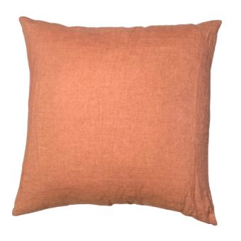Linen cushion cover - Coral