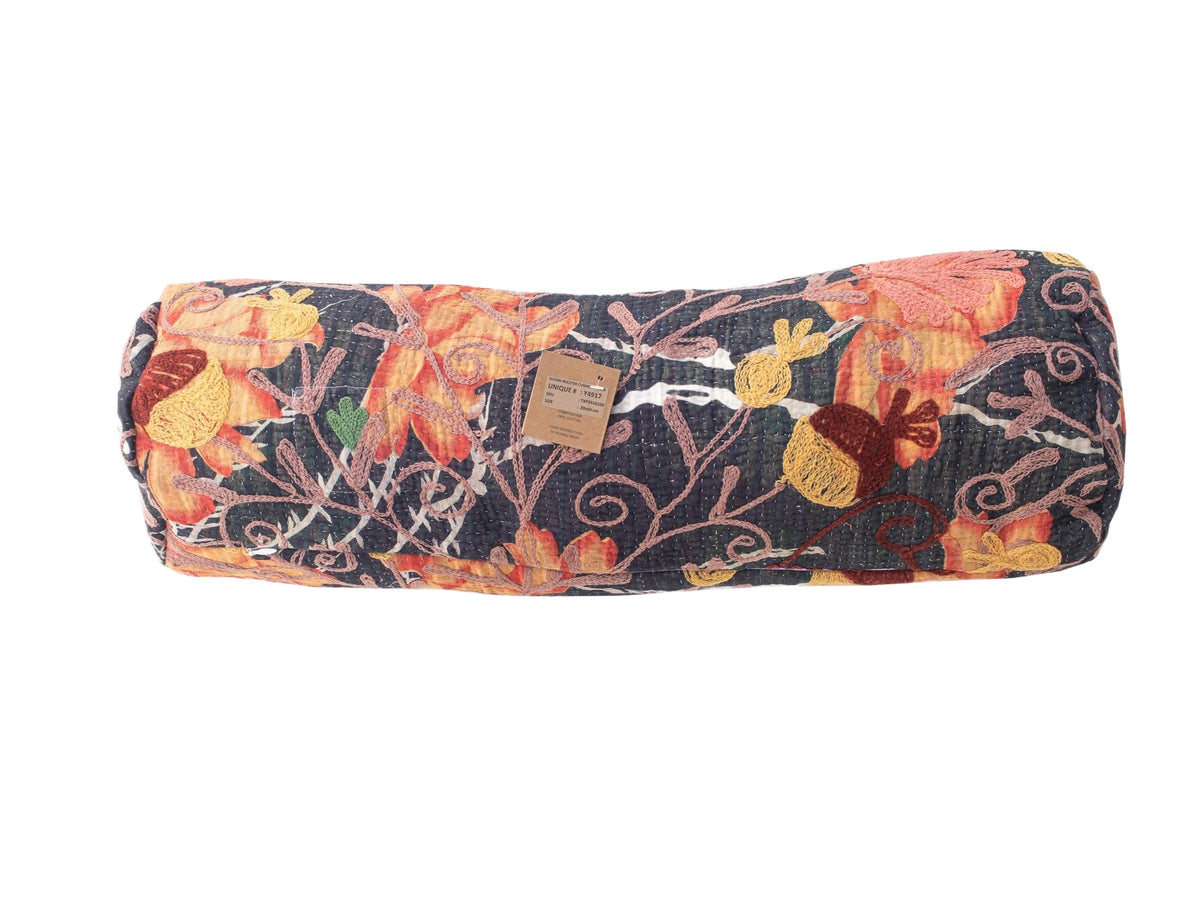 Suzani Bolster Cover Ø20x60